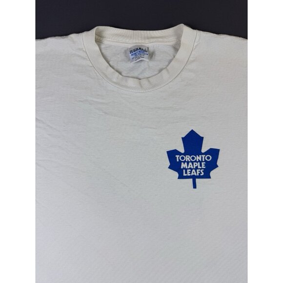 Rare Vintage 90s Toronto Maple Leafs NHL Hockey Canada Gildan XL Promo Tee - Picture 6 of 11